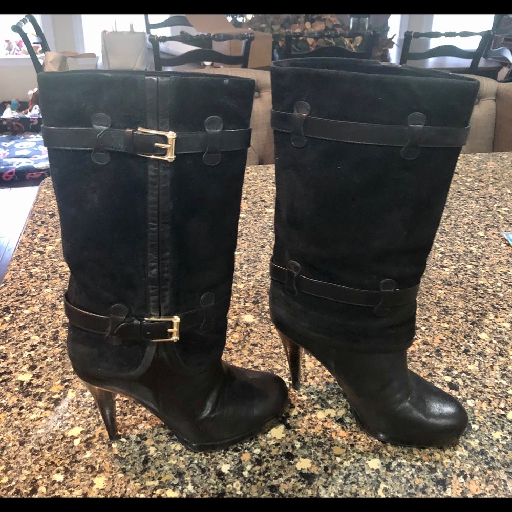 Cole Haan Nike Air Kennedy Buckle leather boots